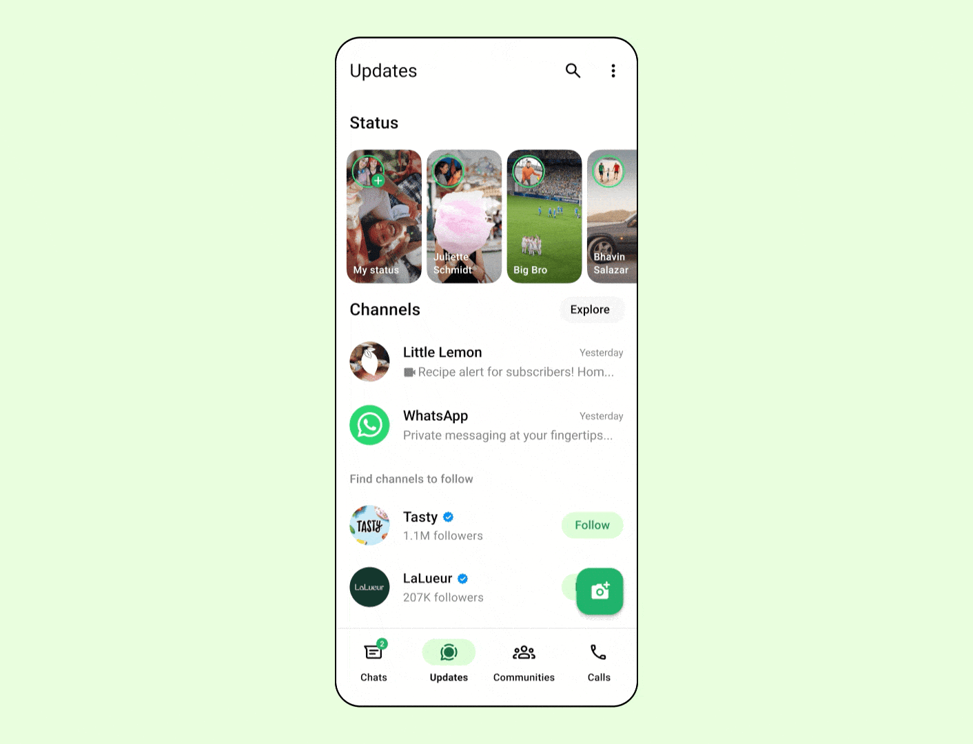 An example of how the ads will appear