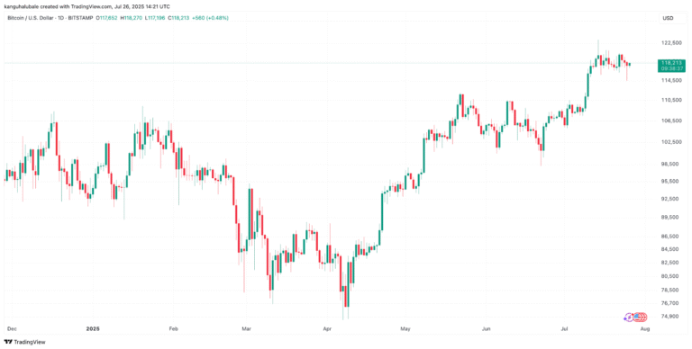 Bitcoin bulls 'in control’ as BTC price rebounds to $118K
