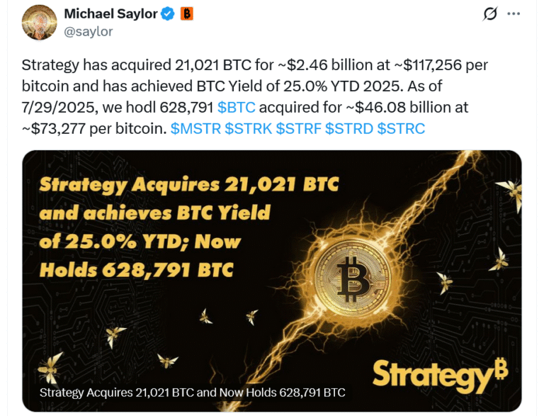 Strategy buys 21K Bitcoin with 2025’s biggest public offering