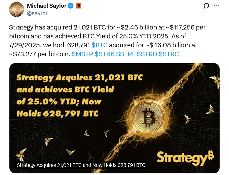 Strategy buys 21K Bitcoin with 2025’s biggest public offering