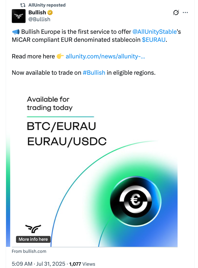 Deutsche Bank-backed EURAU stablecoin launch: Key things to know