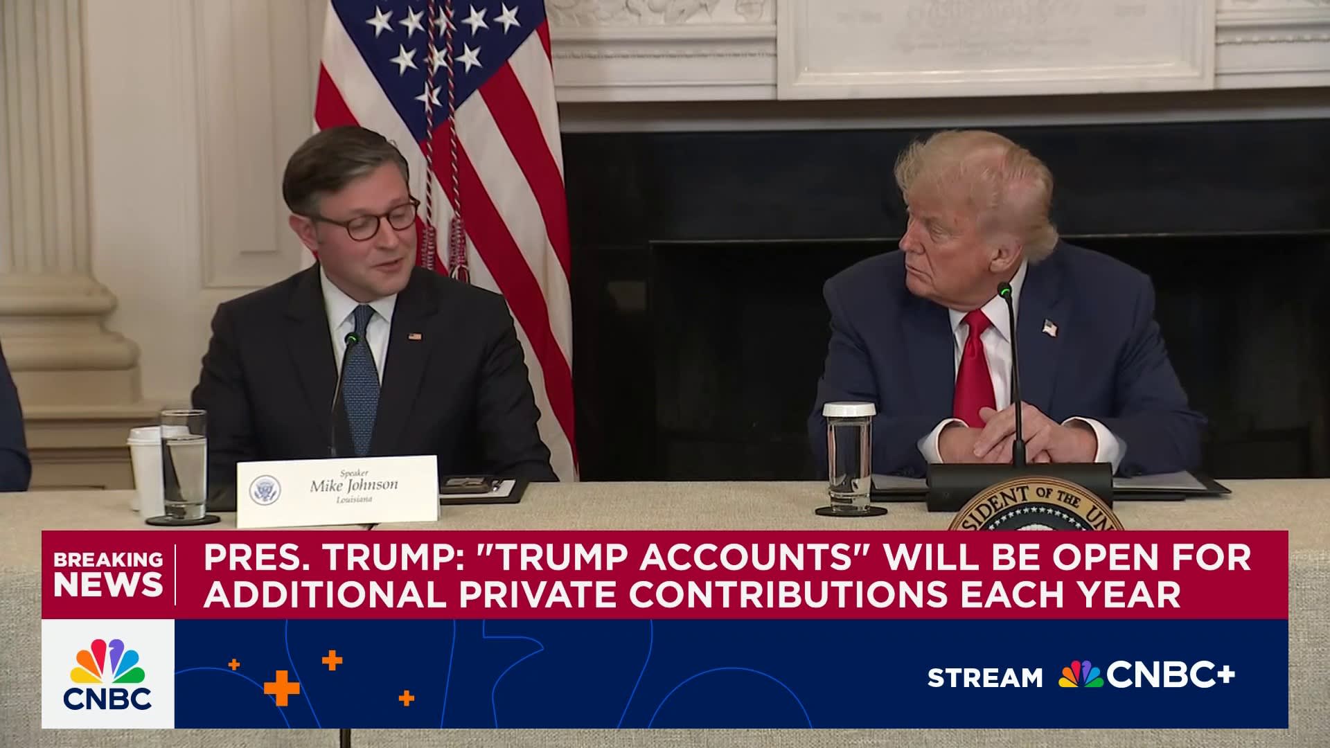 Pres. Trump highlights $1,000 'Trump account' investments for American newborns in new budget bill