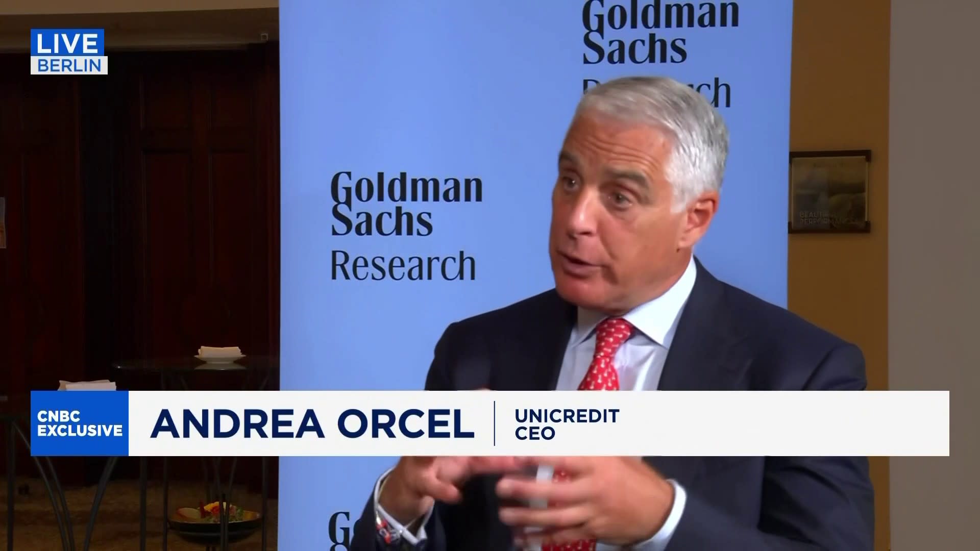 Watch CNBC's full interview with UniCredit CEO Andrea Orcel
