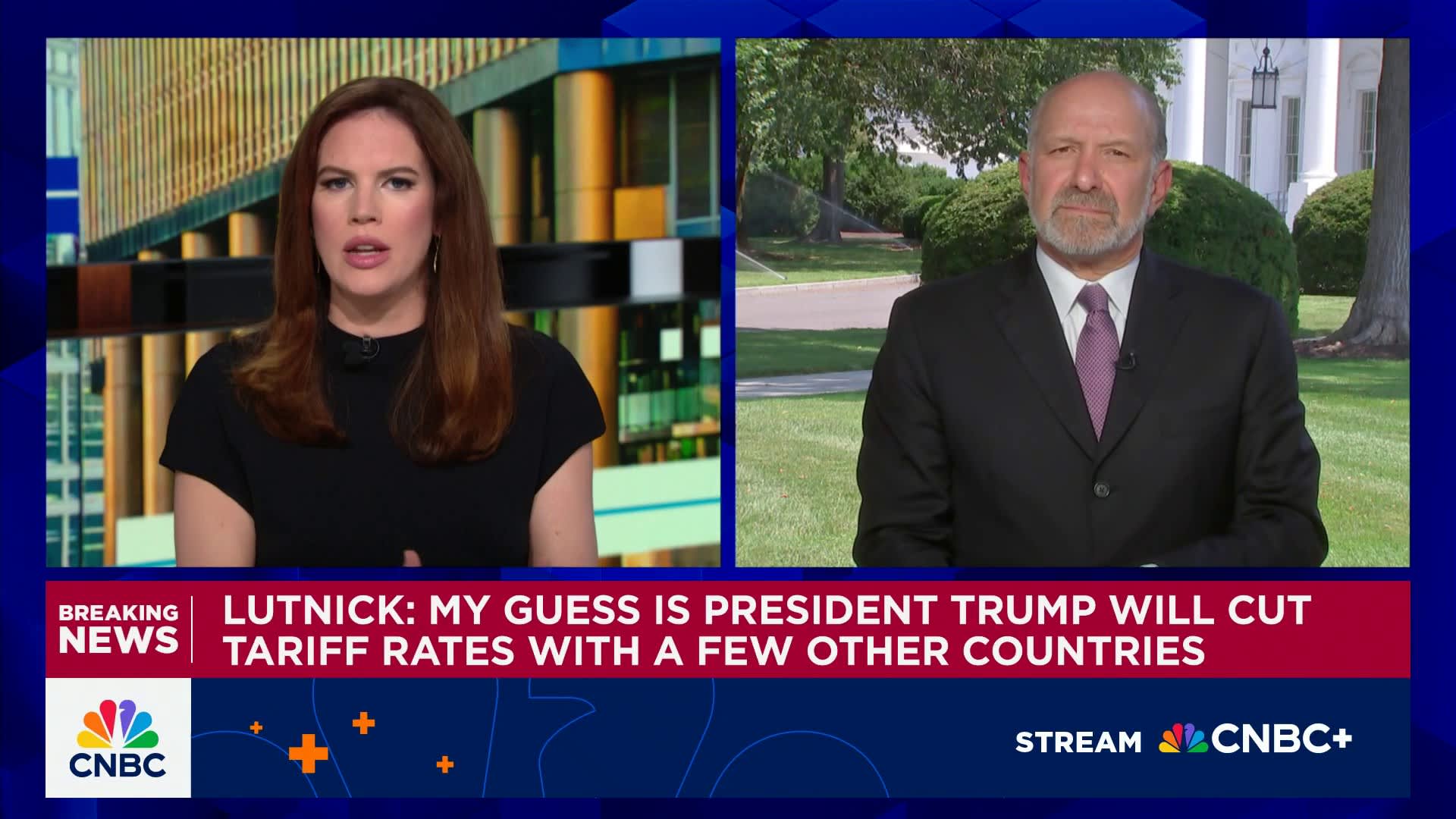 My guess is Pres. Trump will cut tariff rates with a few other countries: Lutnick