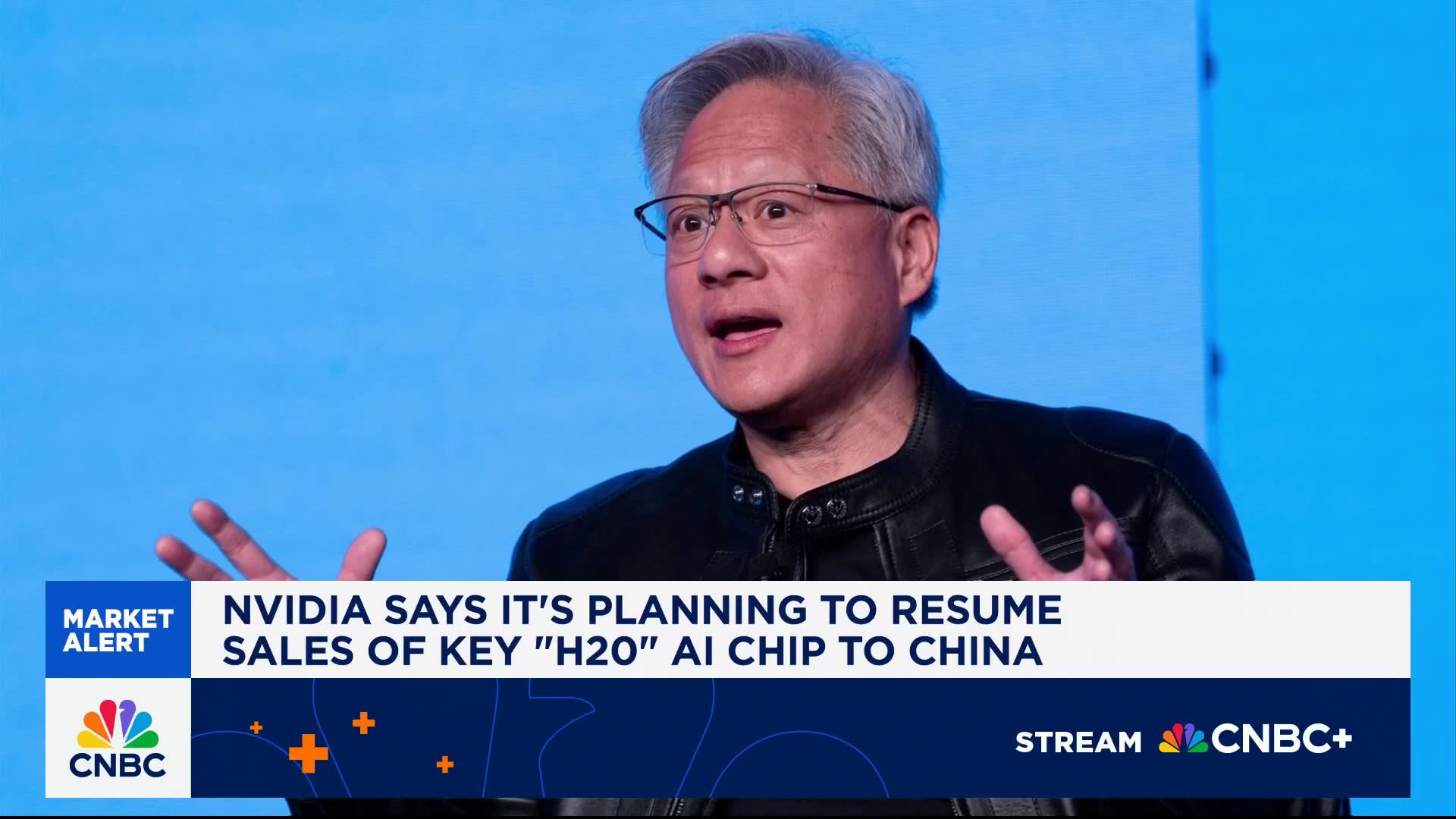 Nvidia says it's planning to resume sales of key 'H20' AI chip to China
