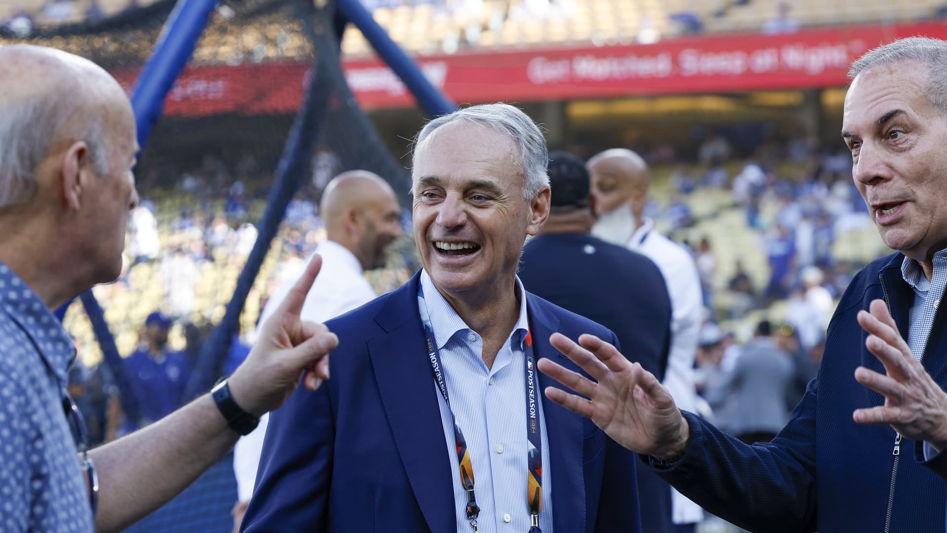 CNBC Sport: MLB Commissioner says Sunday media rights could go to NBC, Apple — or back to ESPN