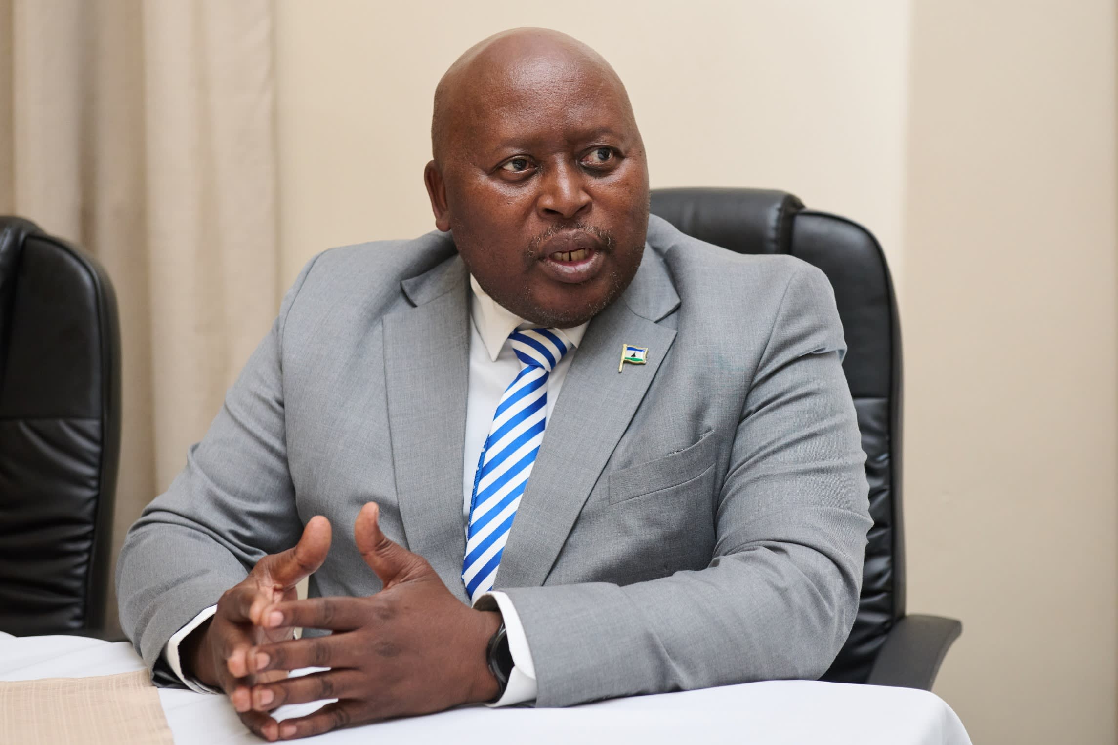 Lesotho trade minister Mokhethi Shelile