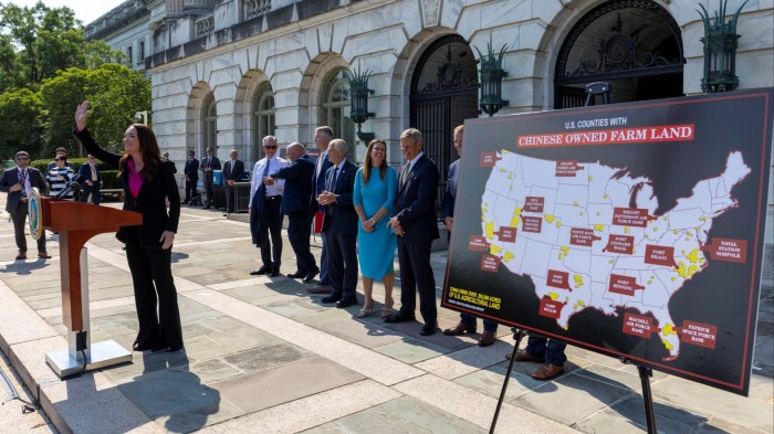 Trump administration looks to ban Chinese groups from buying US farmland