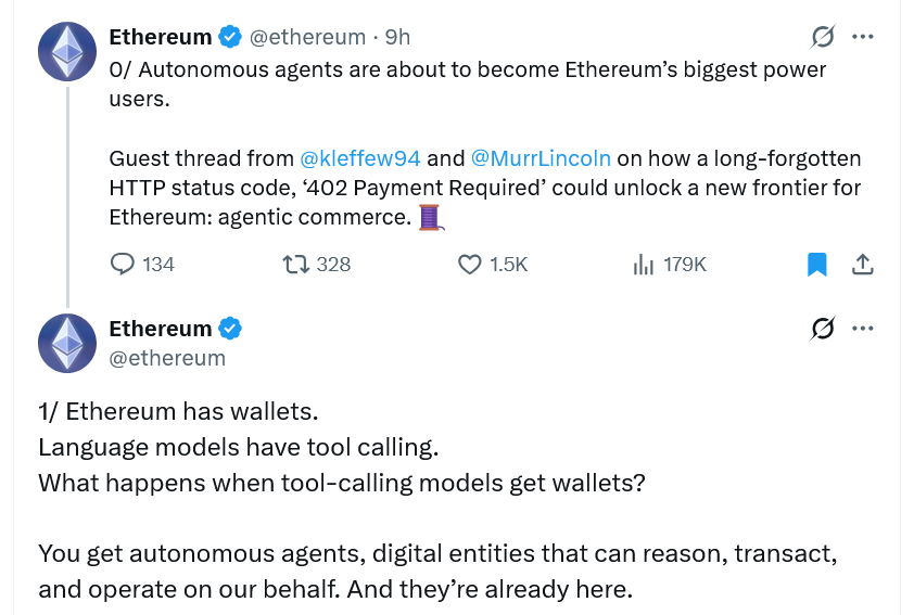 AI agents will become Ethereum's ‘biggest power user,’ Coinbase devs say