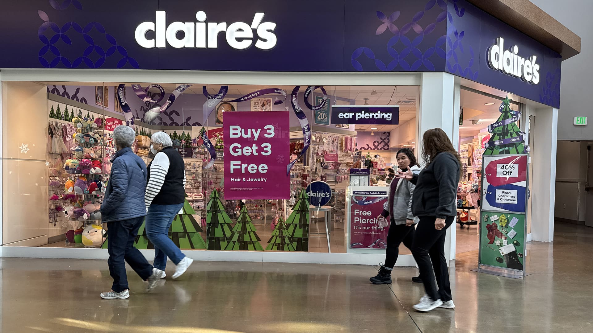 Tween accessories retailer Claire's files for bankruptcy again as debt pile looms