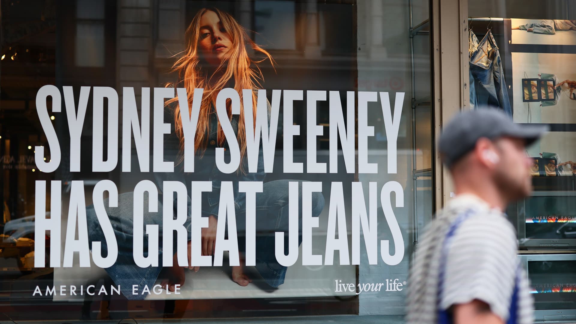 Shares of American Eagle surge after Trump calls Sydney Sweeney campaign 'hottest ad out there'
