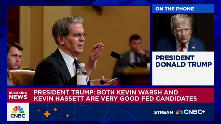 President Trump: Treasury Sec. Scott Bessent 'does not want' to be Fed chair, but 4 others in running