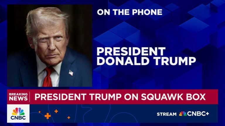 Watch CNBC's full interview with President Donald Trump