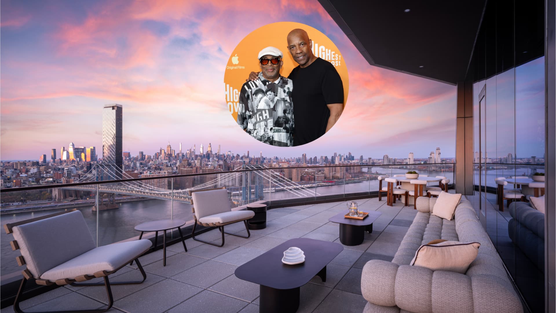 Look inside the $17 million Brooklyn penthouse Denzel Washington calls home in Spike Lee's new film 'Highest 2 Lowest'