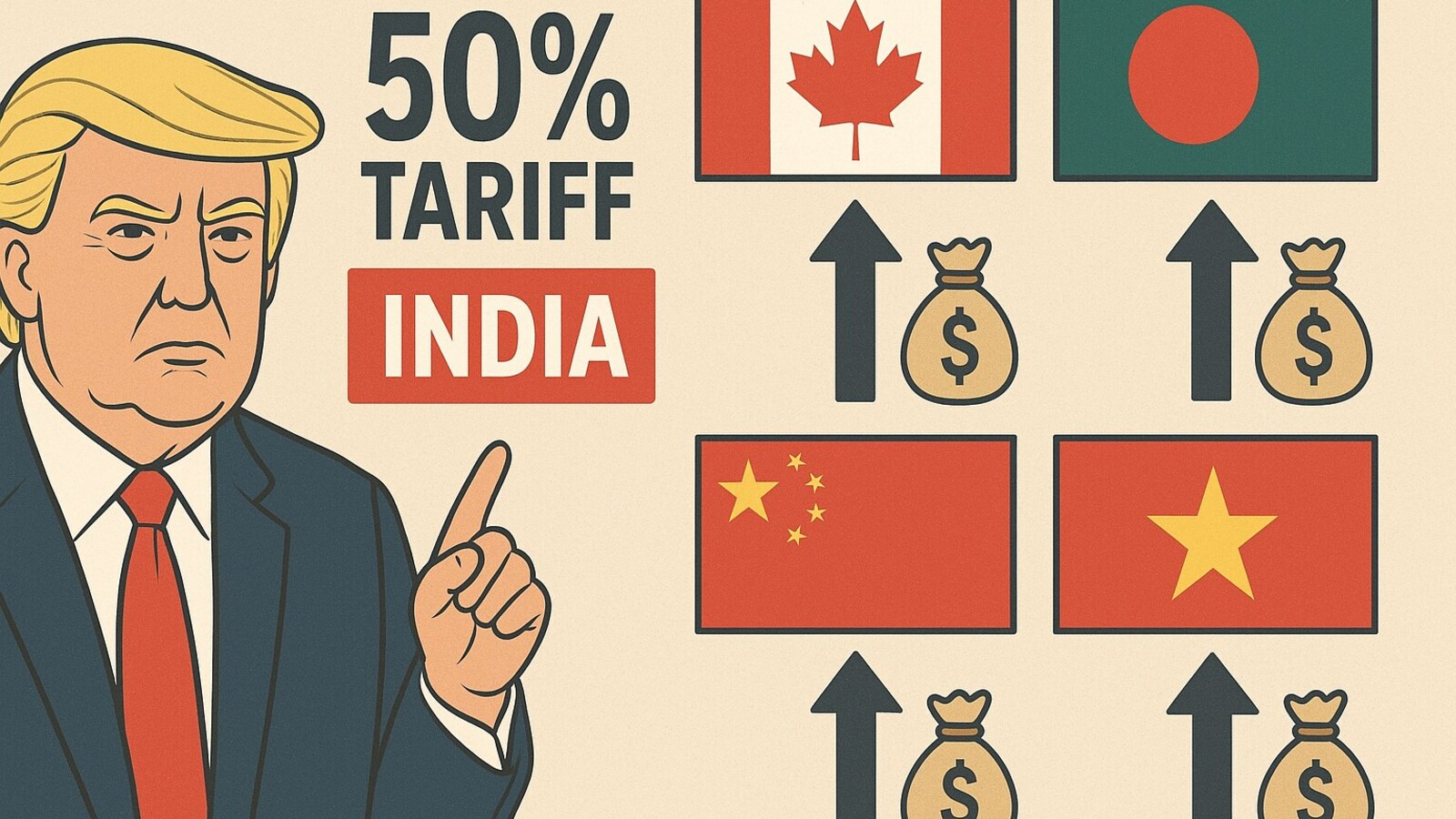 Trump tariffs on India in effect: Which countries stand to gain from India's pain? Explained