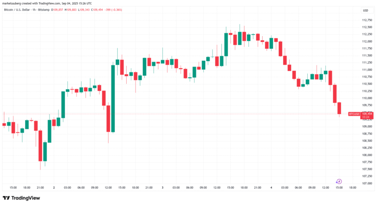 Bitcoin price sinks into ‘critical support’ under $110K in 2% daily dip