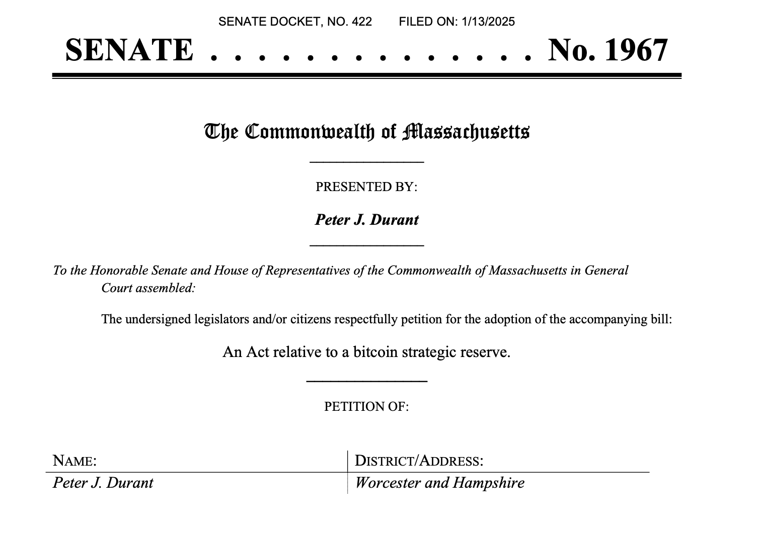 Law, Government, United States, Bitcoin Reserve