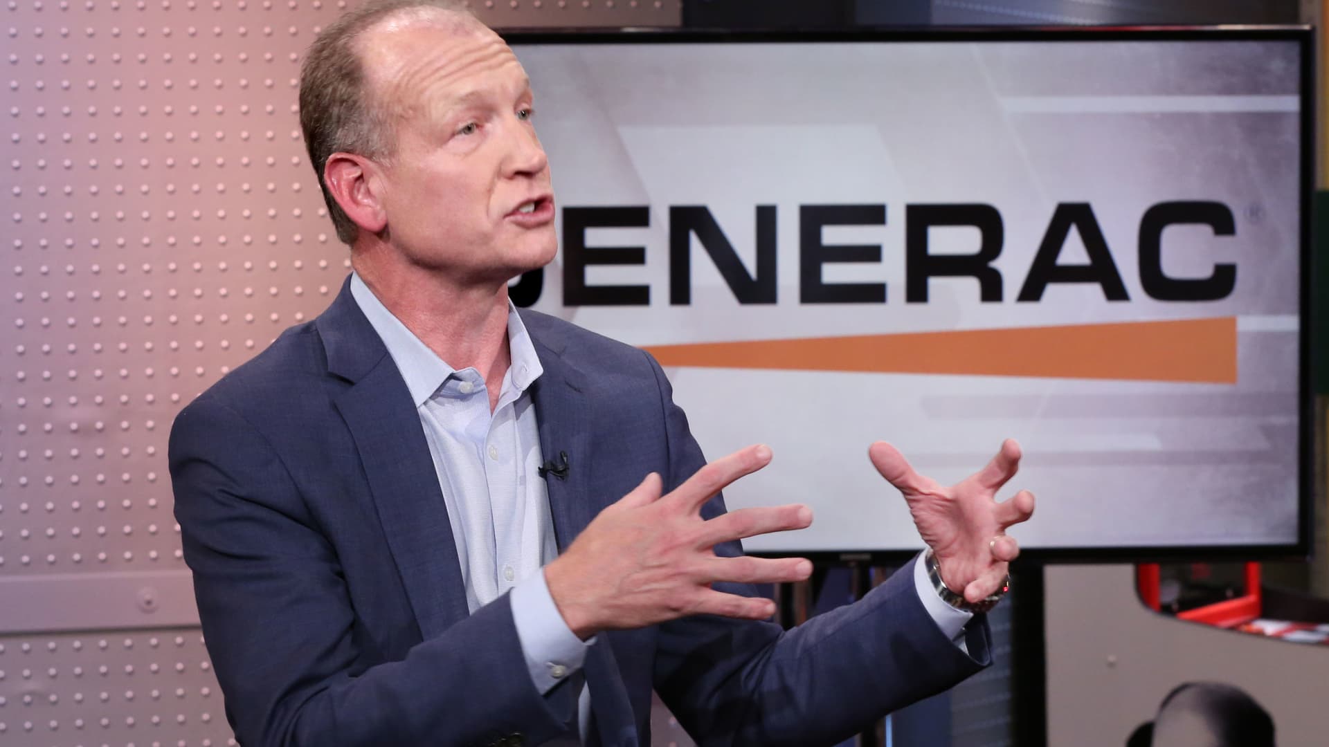 This generator stocks has soared since earnings. An options trade to ride out further gains