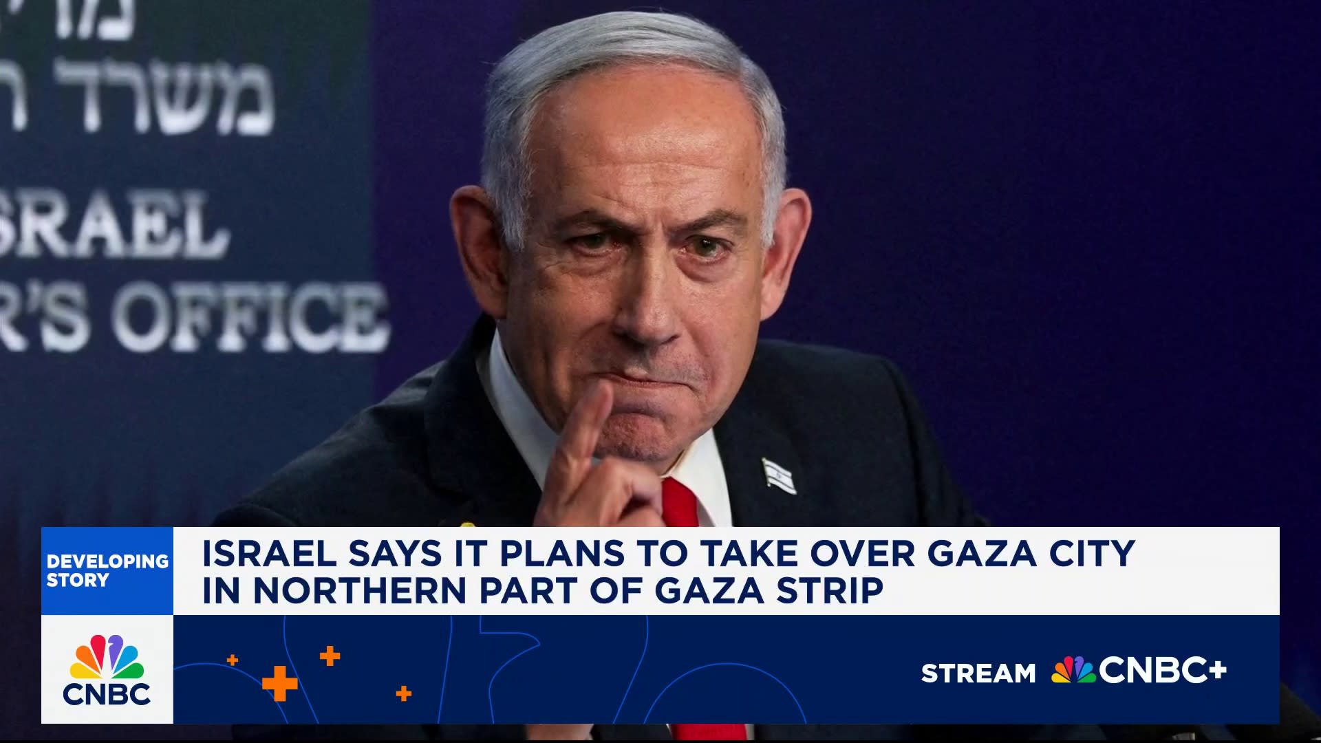 Israel says it plans to take over Gaza City in northern part of Gaza Strip