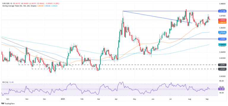 EUR/GBP daily chart