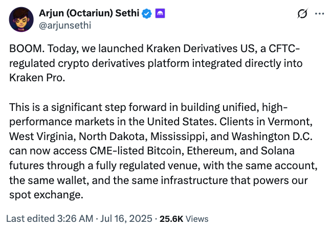 Kraken doubles down on US futures with $100M ‘Small’ acquisition