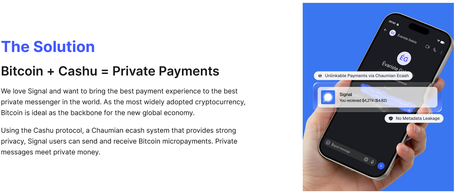 Bitcoiners push to bring BTC payments to Signal as privacy meets crypto