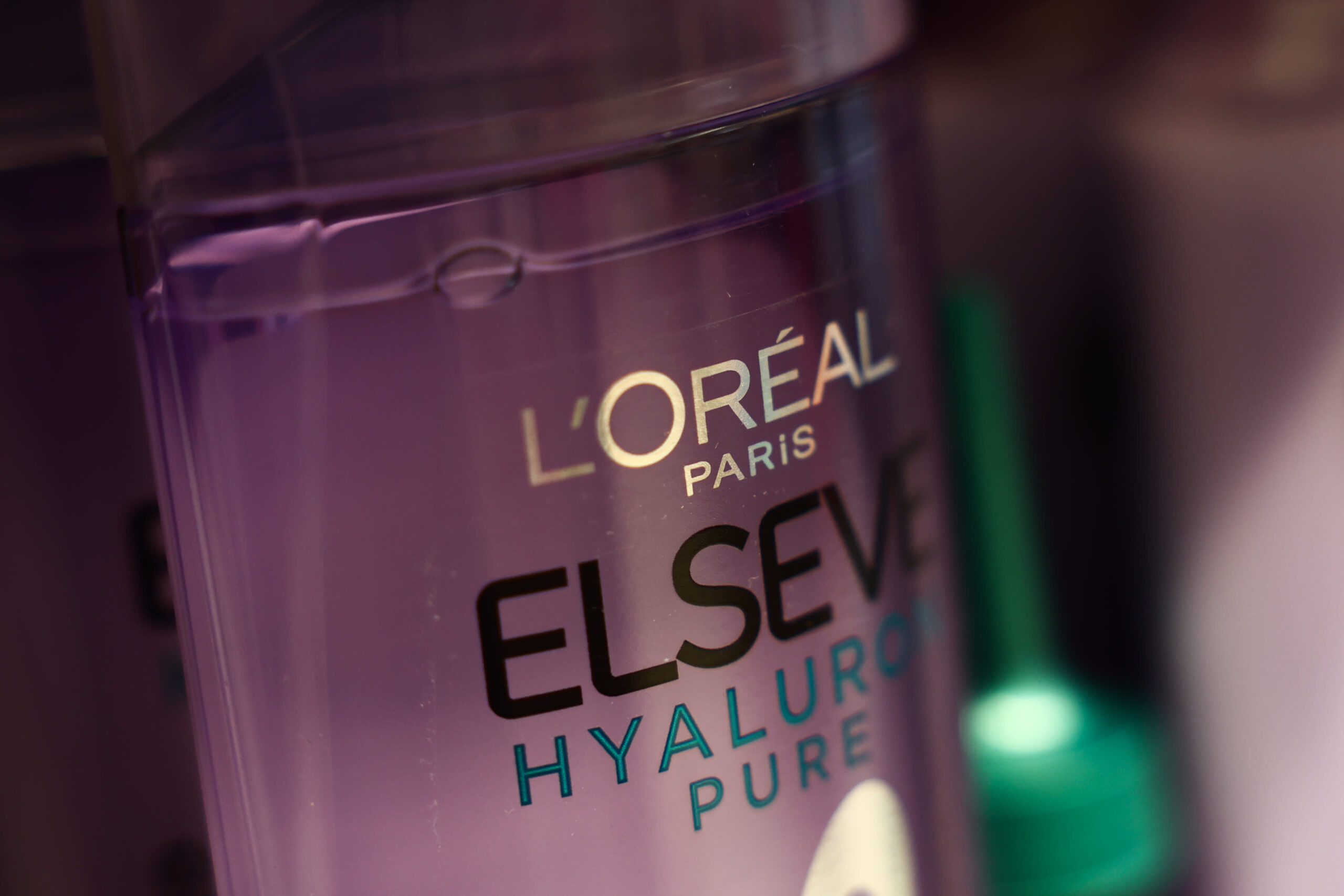 A bottle of L'Oreal Paris Elseve is displayed in a store in Krakow, Poland, on Oct. 2, 2024.