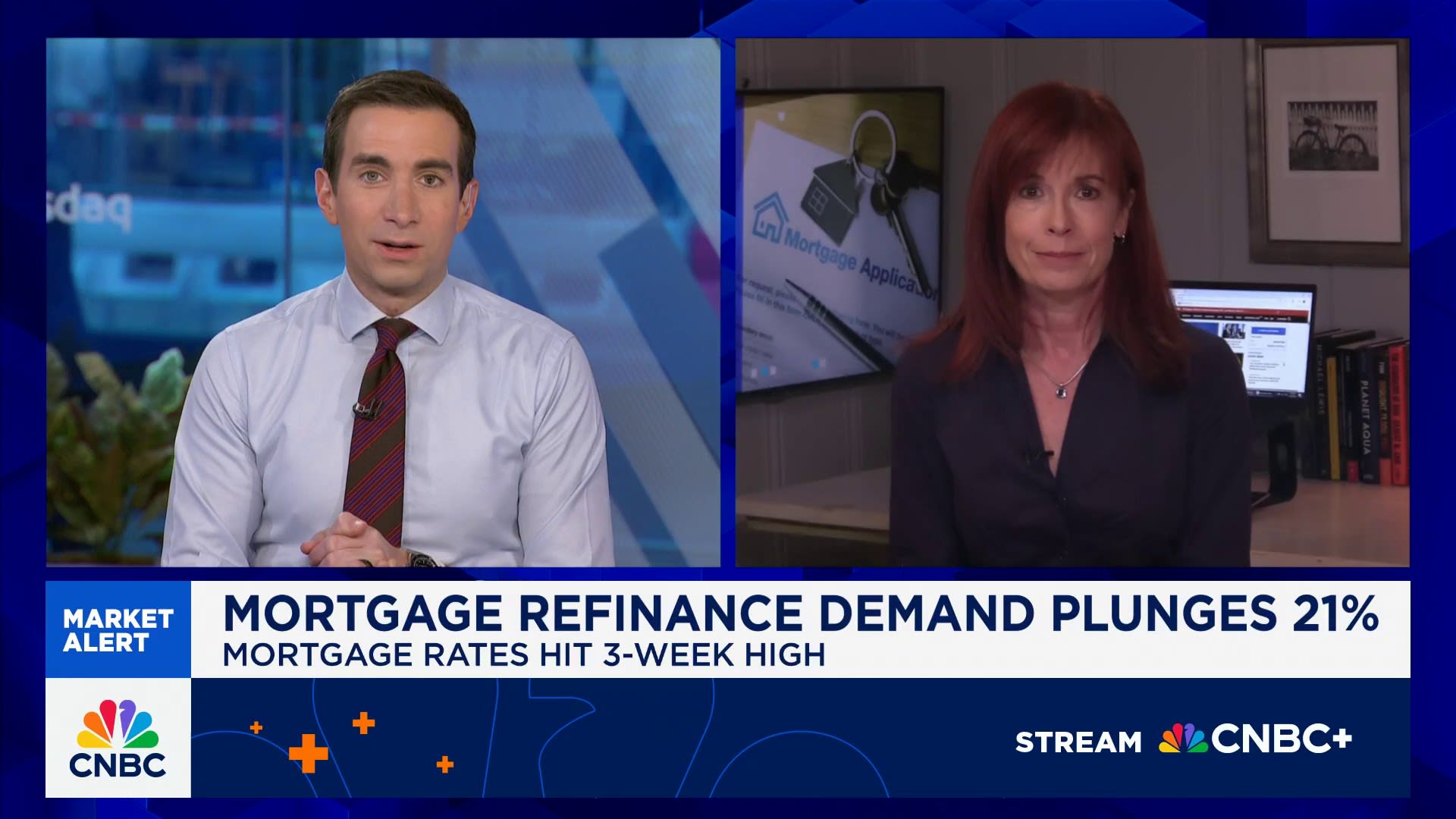 Mortgage refinance demand plunges 21%, as interest rates hit 3-week high