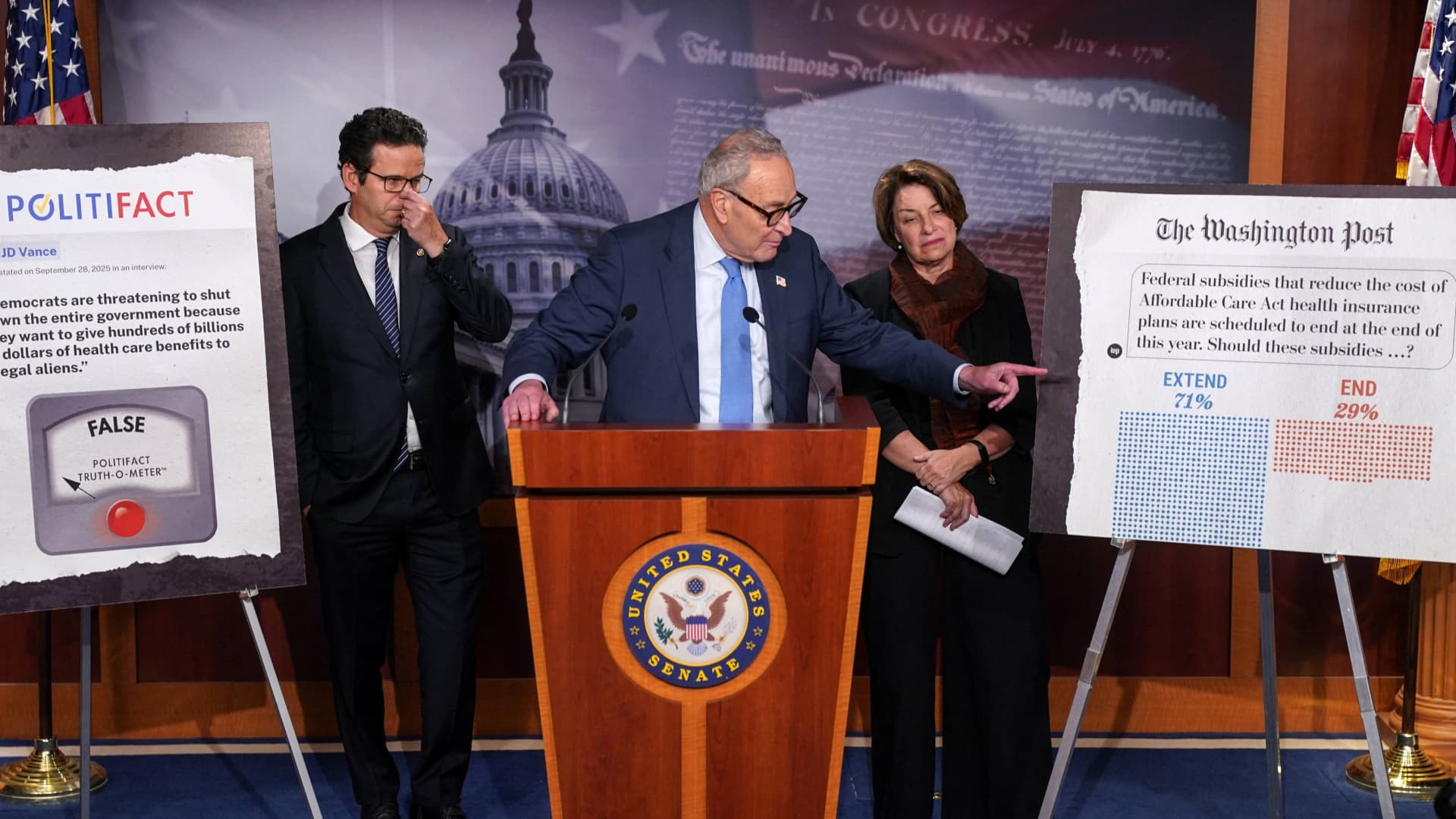 Senate to vote on funding bills again as government shutdown enters second week