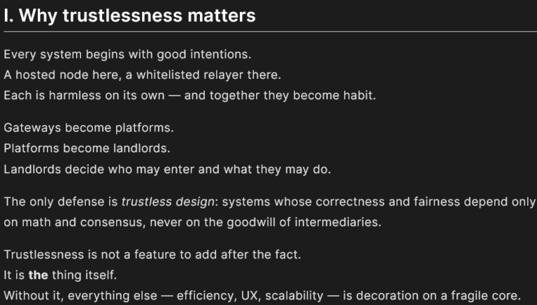 Vitalik Buterin champions decentralization in ‘Trustless Manifesto’