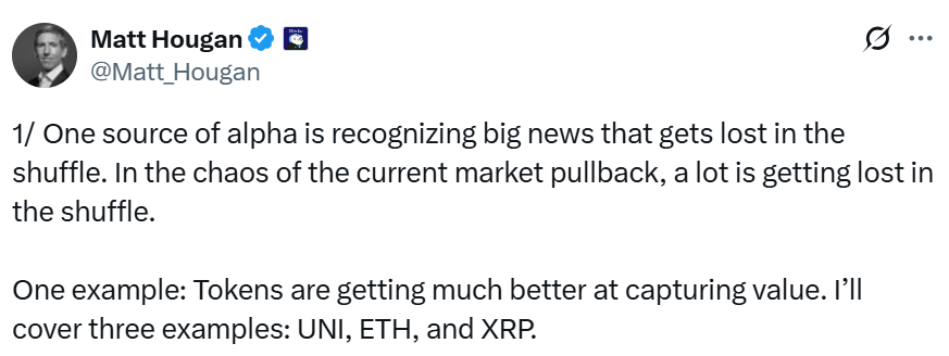 Rising crypto token value capture may fuel 2026 rebound: Bitwise CIO