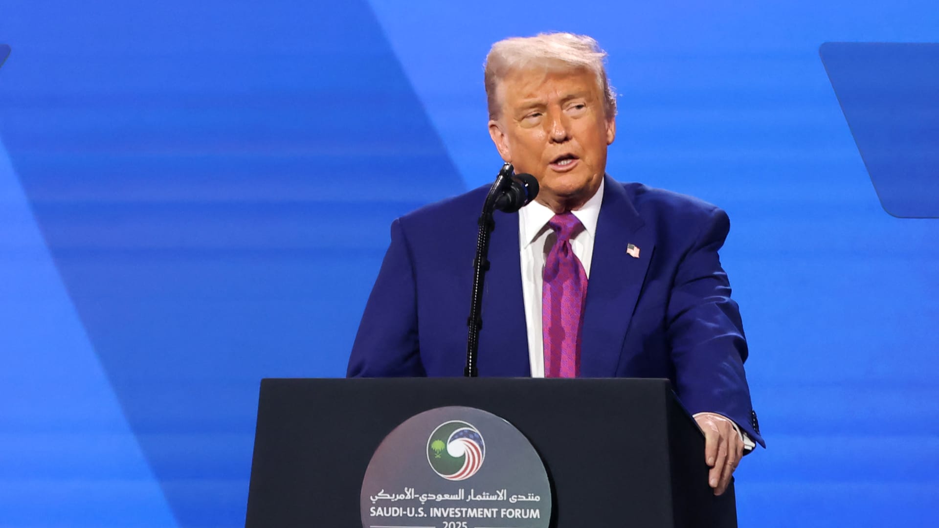 Watch live: Trump speaks at U.S.-Saudi Investment Forum