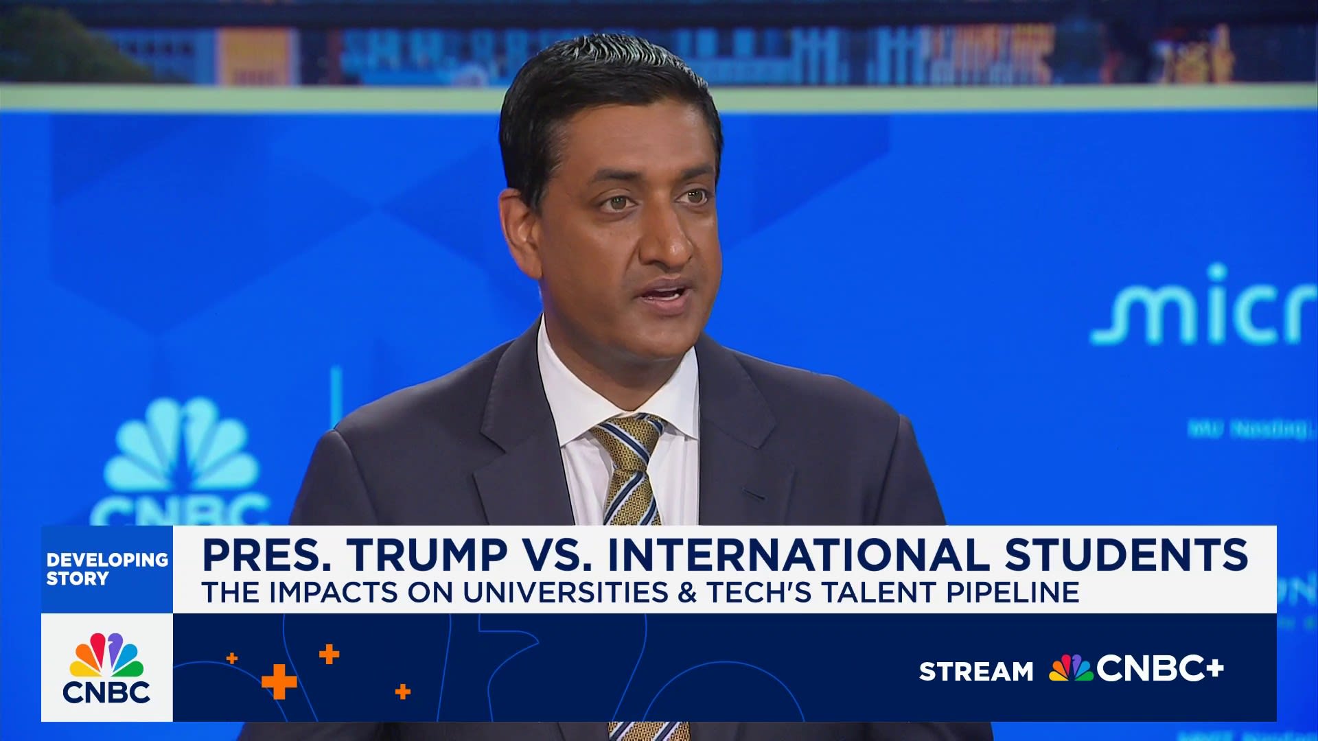 Rep. Khanna on foreign student ban: International students contribute $44B to the American economy