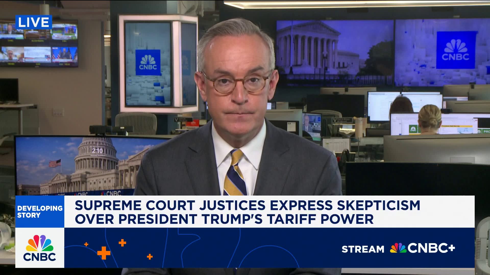 Supreme Court hears challenge to Trump administration's tariff policy