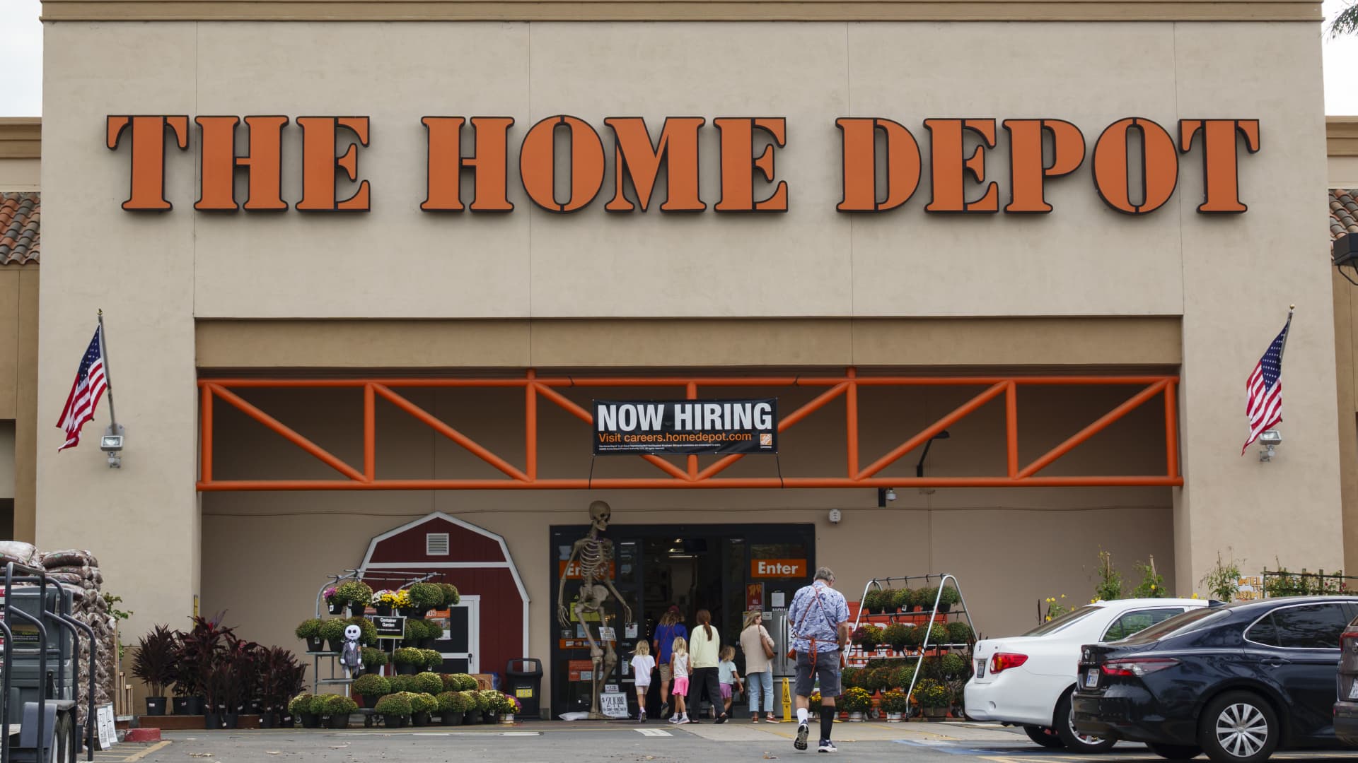 Stocks making the biggest moves premarket: Home Depot, Blue Owl Capital, Amer Sports & more