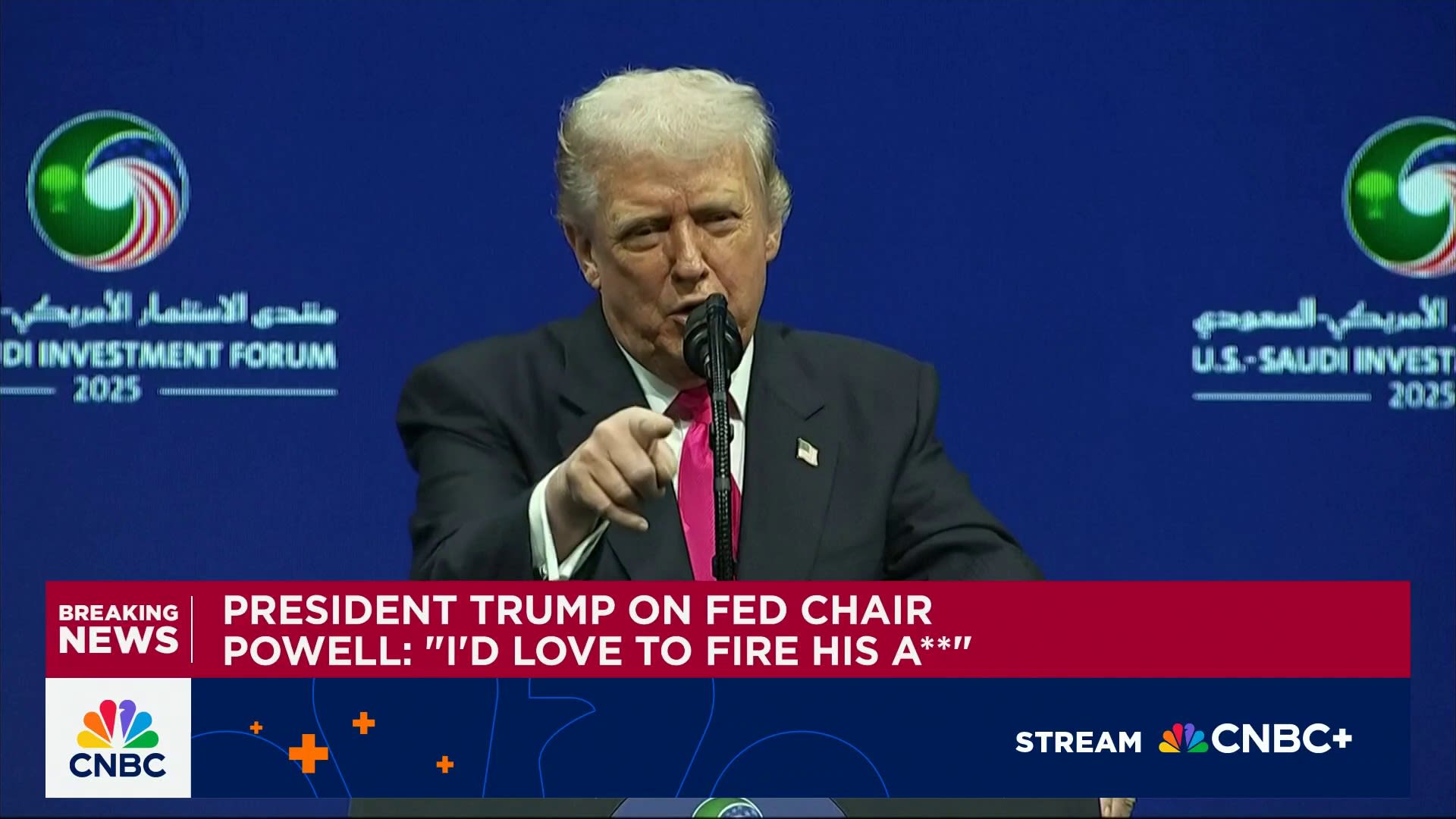 President Trump says he would love to fire Fed Chair Jerome Powell