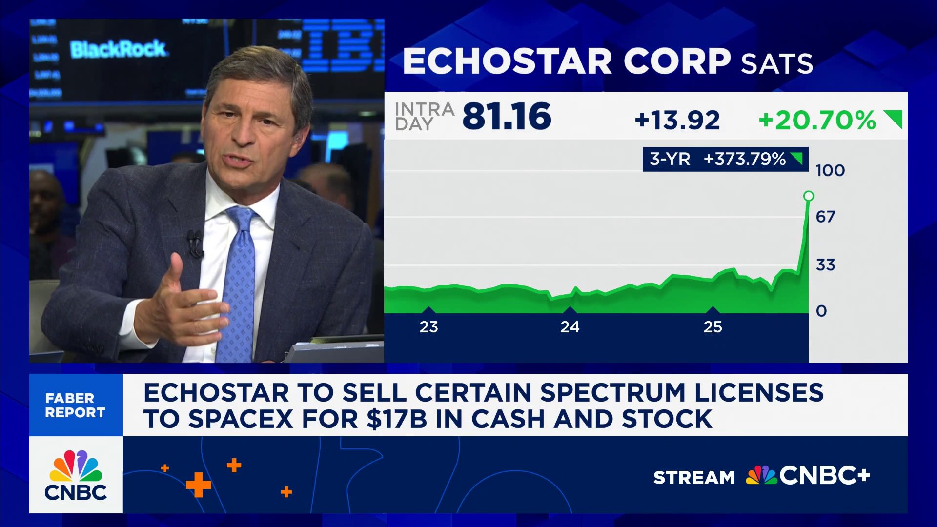 Faber Report: EchoStar to sell certain Spectrum licenses to SpaceX for $17B in cash and stock