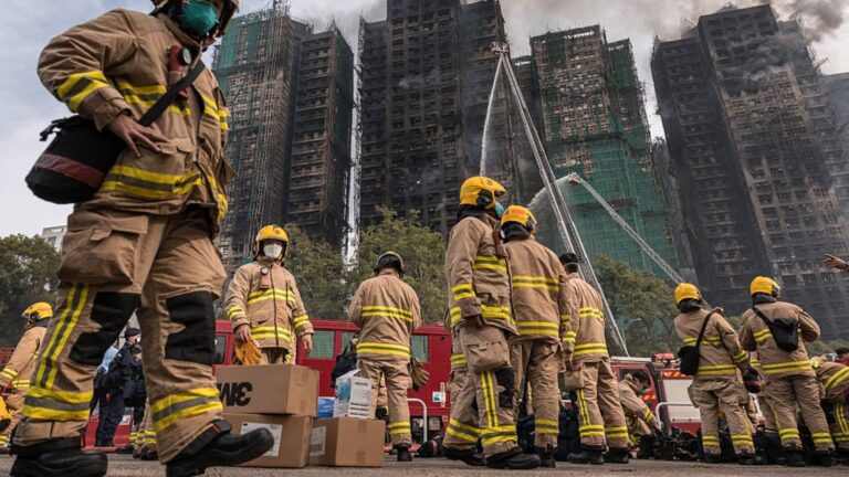 Police comb fire-ravaged Hong Kong apartments, death toll at 146