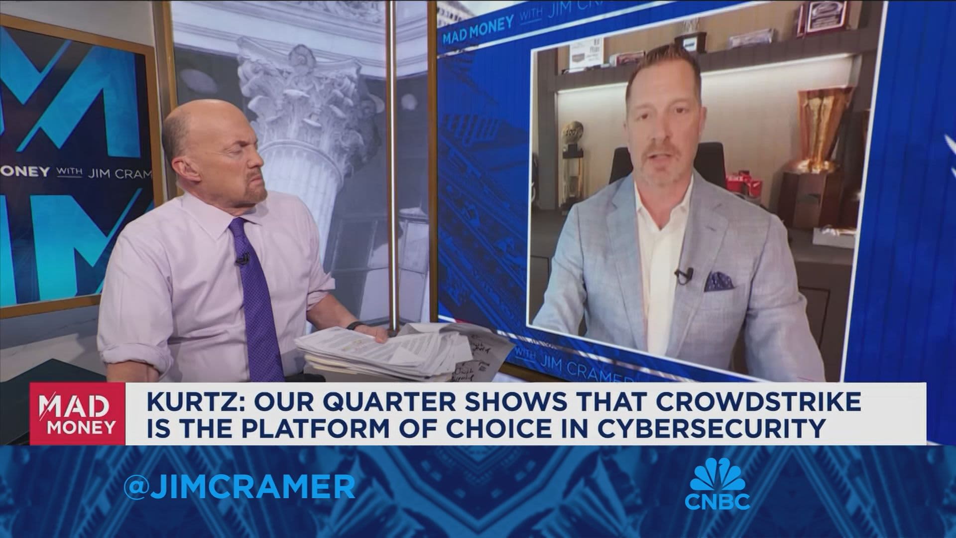 Our quarter shows CrowdStrike is the platform of choice in cybersecurity, says CEO George Kurtz