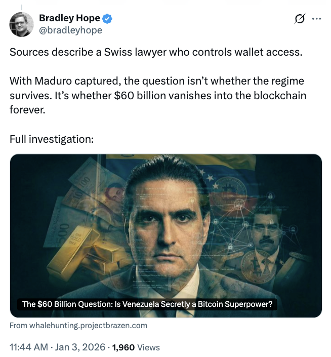 Venezuela’s ‘Shadow’ 600K Bitcoin Stash: Verifiable Or Not?