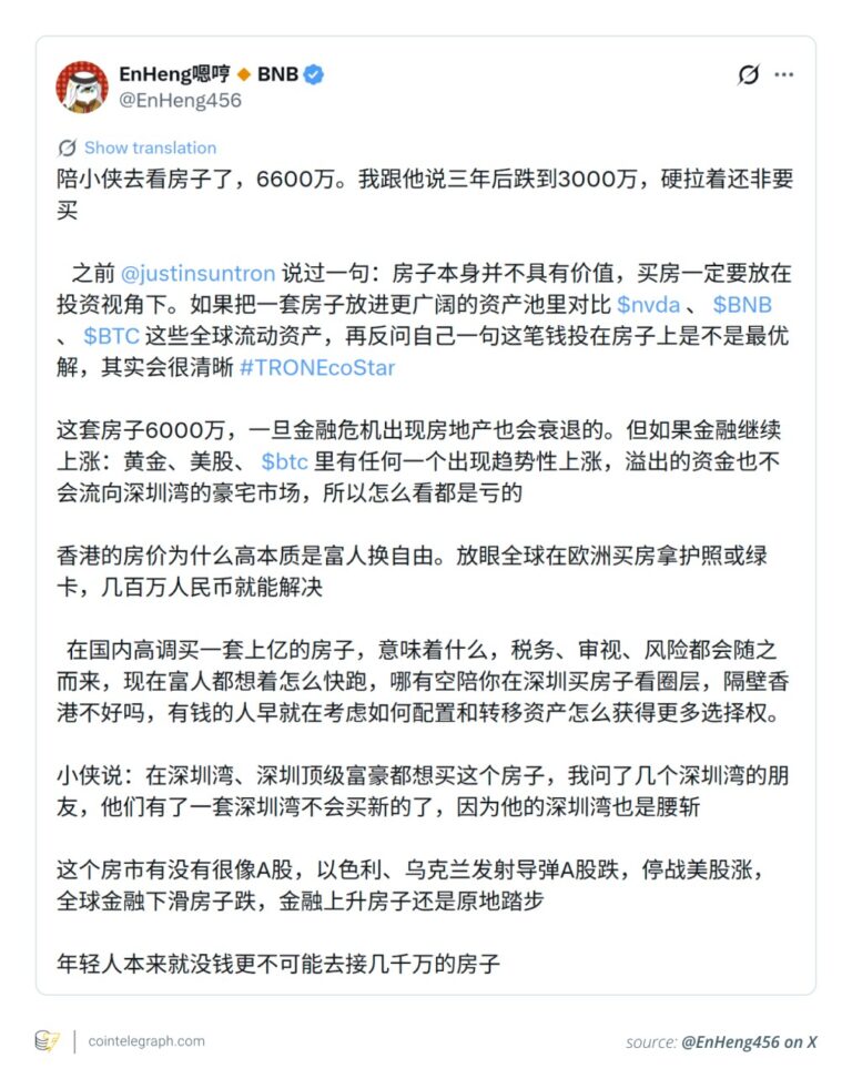 Bitcoin vs Luxury Real Estate: A New Wealth Debate in China