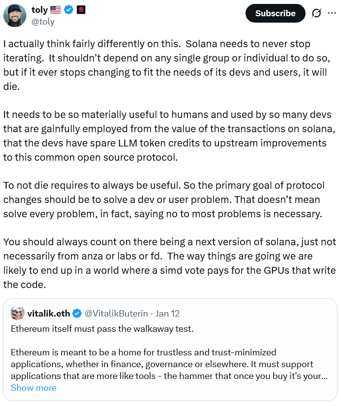 Solana Labs CEO Says Solana Must Adapt or Die