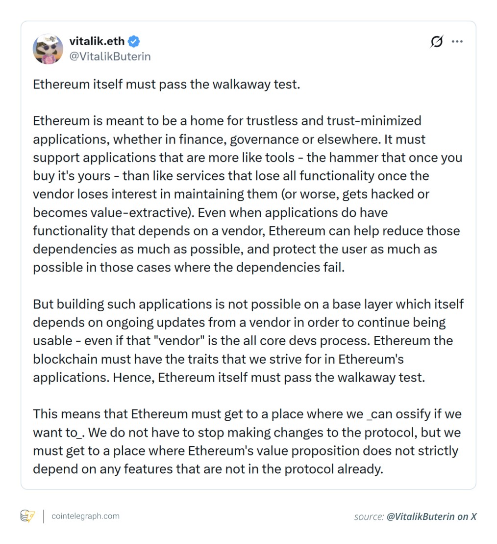 Ethereum’s “Walkaway Test”: Why Quantum Readiness Matters