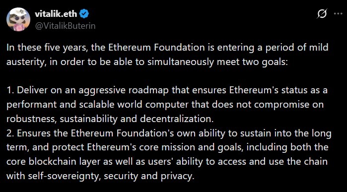 Vitalik Buterin Outlines $45M Eth Plan for Privacy, Open Hardware