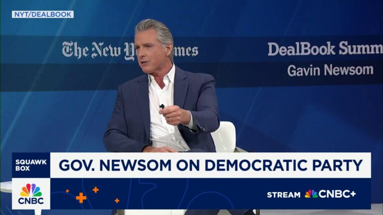 DealBook Summit 2025: Palantir CEO Alex Karp, CA Gov. Newsom and Turning Point USA CEO Erika Kirk