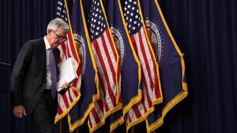 Will he stay or will he go? Powell is not saying whether he'll stay on Fed board when chair term ends