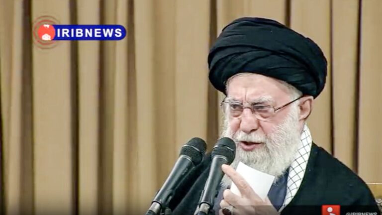 Iran's leader accuses protestors of acting for Trump