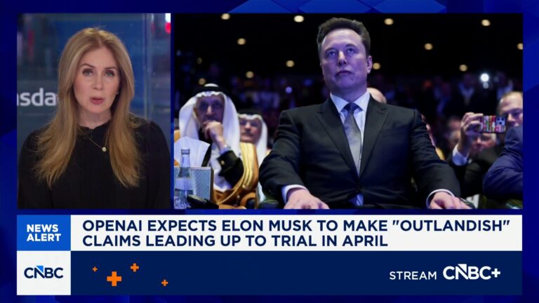 OpenAI expects Elon Musk to make 'outlandish' claims leading up to trial in April