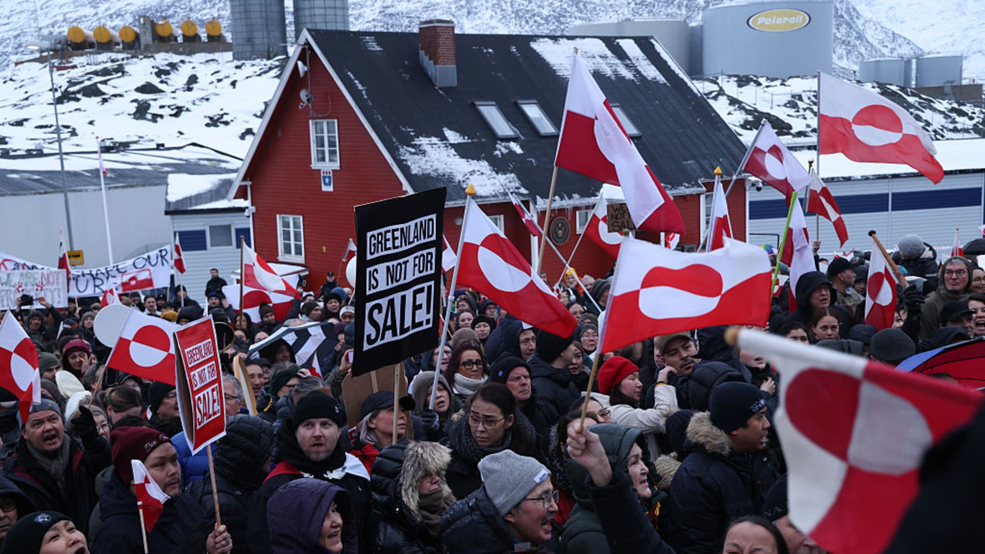 'Unacceptable': European leaders hit back at Trump's Greenland tariffs threat