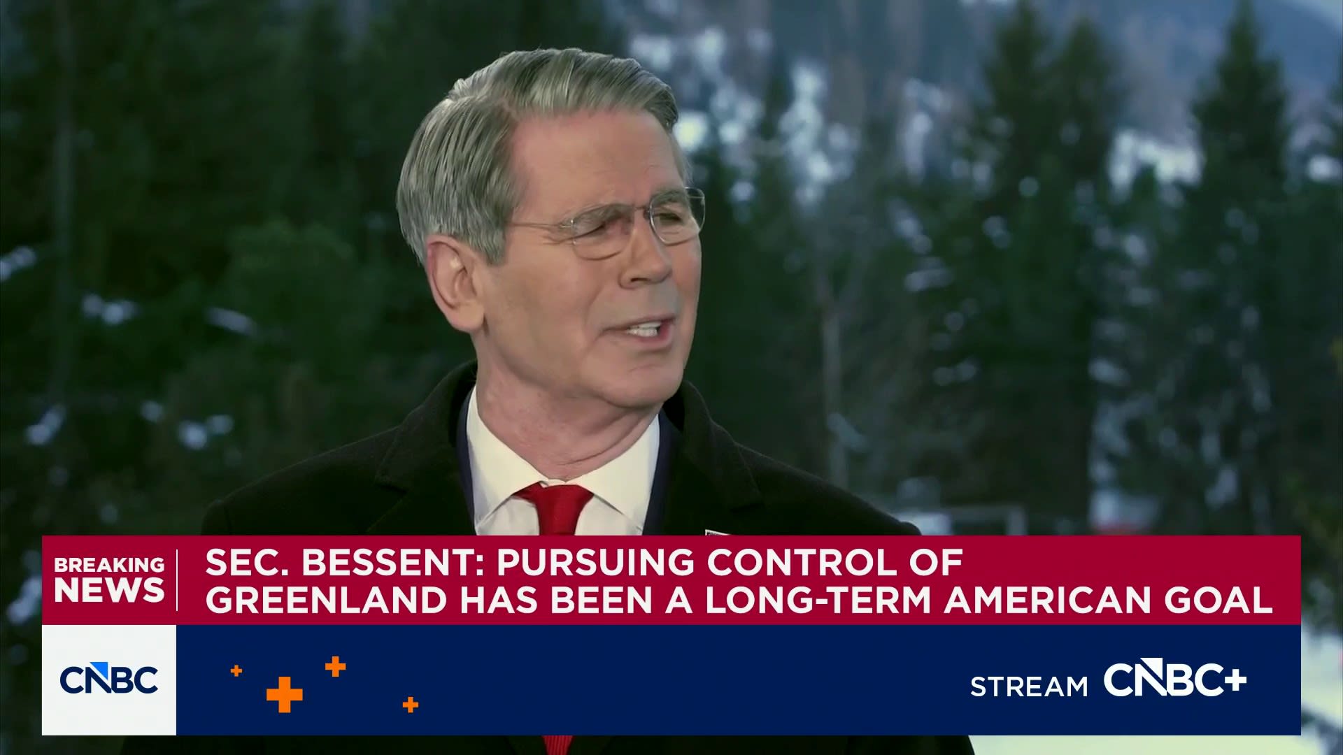 Treasury Secretary Bessent: Pursuing control of Greenland has been a long-term America goal